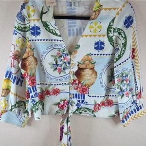 Rachel Zoe Multicolor Patterned Blouse